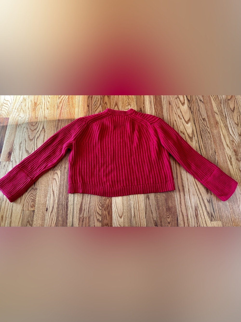 J. Crew Ribbed Crewneck Sweater in Red - Picture 7 of 7